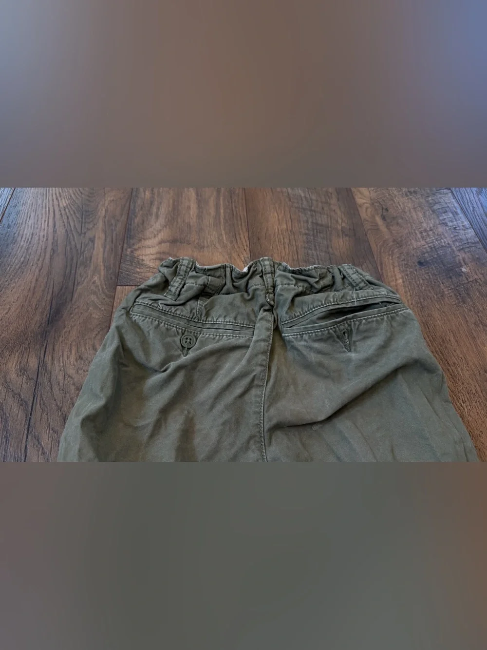 Gap Boys Straight Leg Green Chino Pants, Size 6, Pockets